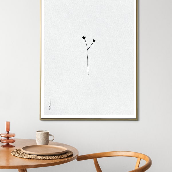 Minimalist Wall Art Print - Clean Lines and Simplicity - Modern Home Decor