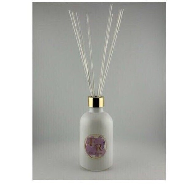 White Glass Fragrance Oil Diffuser With Fiber Reeds, Gifts For her, Housewarming Gift, Home Fragrances, Mother's Day Gifts, Spring Gift