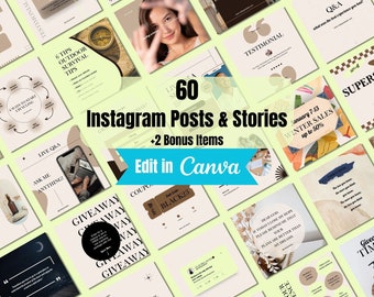 Instagram Templates - Social Media Manager Posts - Instagram Templates for Business - Instagram Engagement Canva – Marketing Templates