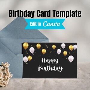 Happy Birthday Card - DIGITAL Download - Printable Birthday Card - Printable Happy Birthday Card -Printable Card