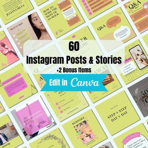 Instagram Templates - Social Media Manager Posts - Instagram Templates for Business - Instagram Engagement Canva – Marketing Templates
