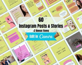 Instagram Templates - Social Media Manager Posts - Instagram Templates for Business - Instagram Engagement Canva – Marketing Templates