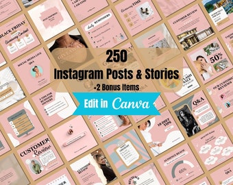 Instagram Templates - Social Media Manager Posts - Instagram Templates for Business - Instagram Engagement Canva – Marketing Templates