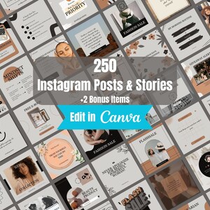 Instagram Templates - Social Media Manager Posts - Instagram Templates for Business - Instagram Engagement Canva – Marketing Templates