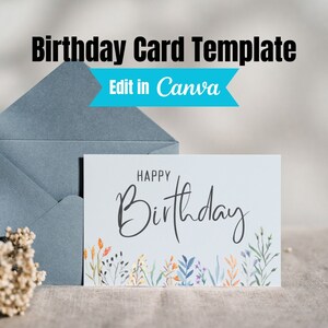 Happy Birthday Card - DIGITAL Download - Printable Birthday Card - Printable Happy Birthday Card -Printable Card