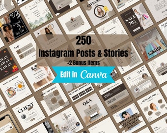 Instagram Templates - Social Media Manager Posts - Instagram Templates for Business - Instagram Engagement Canva – Marketing Templates