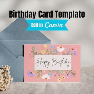 Happy Birthday Card - DIGITAL Download - Printable Birthday Card - Printable Happy Birthday Card -Printable Card