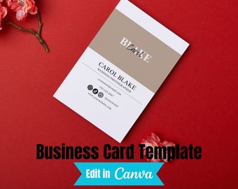 Photographer Business Card Template, Wedding Photography business card design, Photographer Canva, CANVA TEMPLATE, Horizontal Business Card