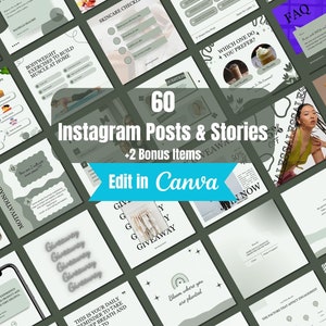 Instagram Templates - Social Media Manager Posts - Instagram Templates for Business - Instagram Engagement Canva – Marketing Templates