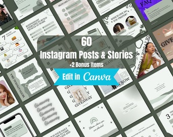 Instagram Templates - Social Media Manager Posts - Instagram Templates for Business - Instagram Engagement Canva – Marketing Templates