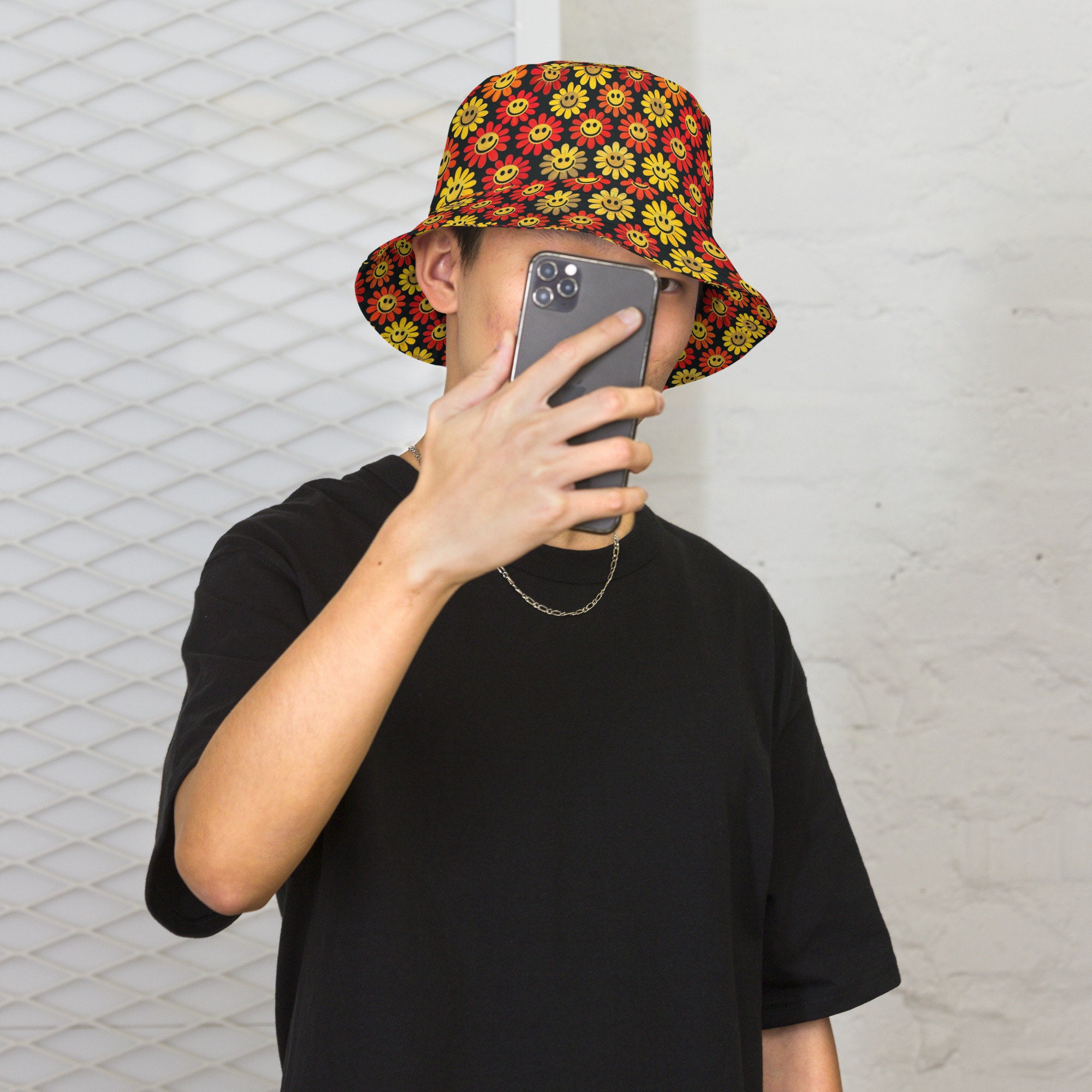 USB Rechargeable LED Bucket Hat - 7 Color Rave Party Hat With Glow Effects
