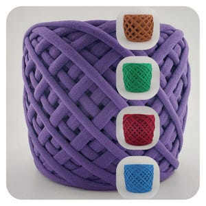 Crochet T-Shirt Yarn: 100% Cotton, Thick Yarn (7-9mm)