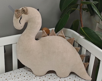 Dinosaur Pillow: Plush Nursery Decor, Kids Room Toy