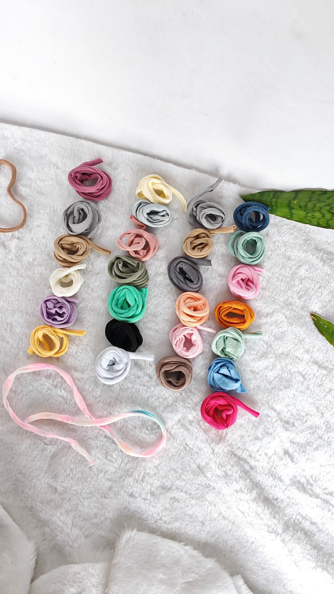 Spaghetti Cotton Yarn: 36 Random Colors, DIY Needlework Set (72 Meters ...