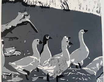 Gaggle - Limited Edition - Reduction Lino