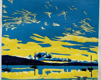 Road to St. Helens - Limited Edition - Reduction Lino