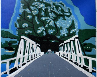 Road to Wee Jasper - Limited Edition - Reduction Lino