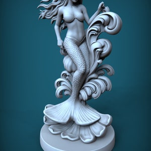 Sirène. Modèle 3D pour le fraisage et l&#39;impression