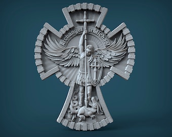 Archangel St. Michael. 3D STL Model for milling and printing