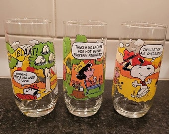 Vintage peanuts camp snoopy collection series set of 3