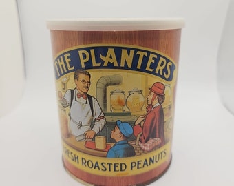 Vintage 1982 planters fresh roasted peanuts tin