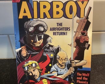 Vintage 1986 Airboy The Air Fighters Return Comic By Eclipse Comics No. 2