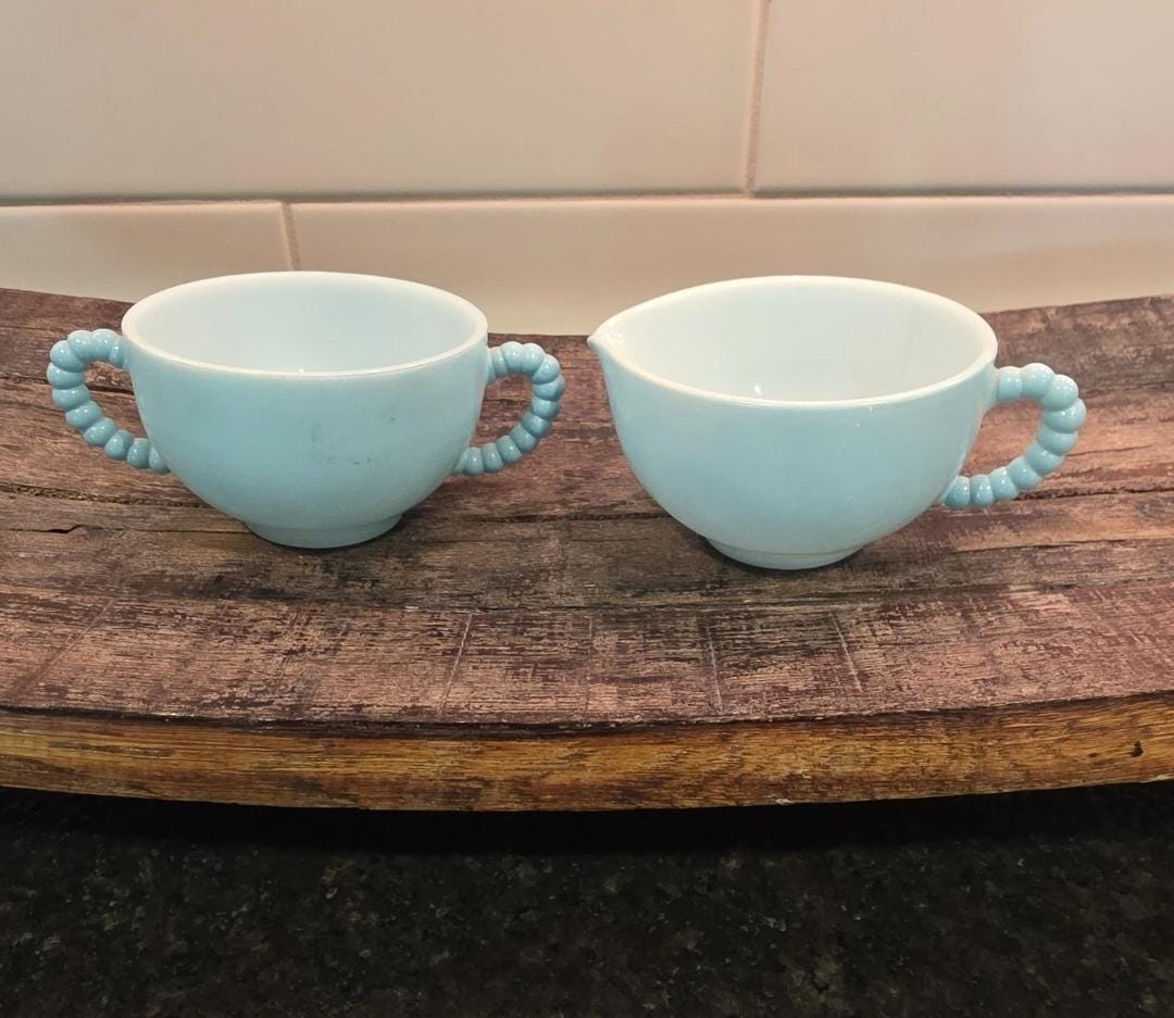 Hazel Atlas Ripple Blue - Etsy