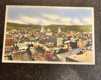 Vintage postcard a scene from asheville north carolina