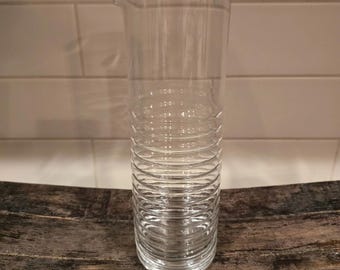 Schott zwiesel crystal cocktail ribbed spouted pitcher circulo pattern