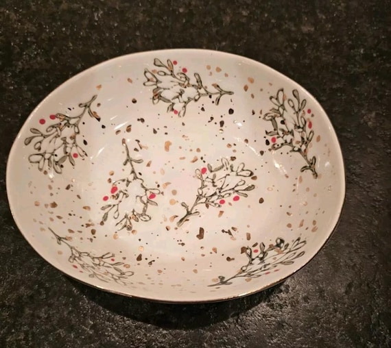 Creative co-op Christmas holiday trinket dish