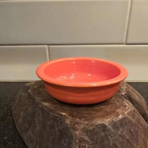 Vintage fiesta homer Laughlin red 5.5 inch fruit bowl