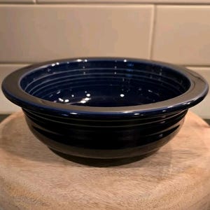 Fiesta Homer Laughlin cobalt blue 8 inch vegetable serving bowl