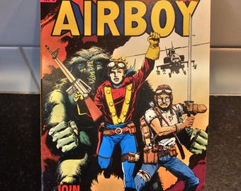 Vintage 1986 Airboy Join the Air Fighters comic August 1986 eclipse Comics No. 5