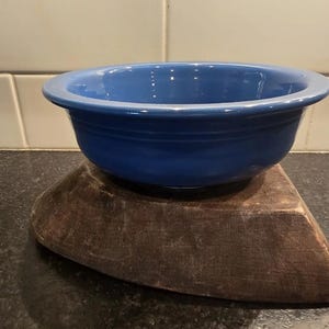 Fiesta Homer Laughlin lapis 8 inch round vegetable serving bowl