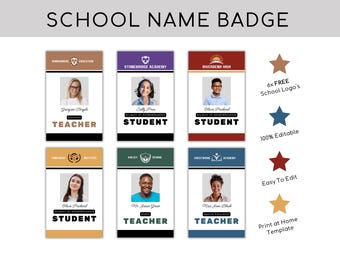 Custom School ID Badge | Teacher & Principal Name Tags