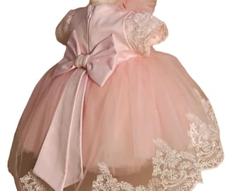 Robe de baptême bébé robe bébé baptême tenue de baptême filles robe de soirée robe d'anniversaire 3-6 mois taille 62-68