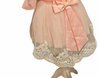 Robe de baptême bébé robe bébé baptême tenue de baptême filles robe de soirée robe d'anniversaire 3-6 mois taille 62-68