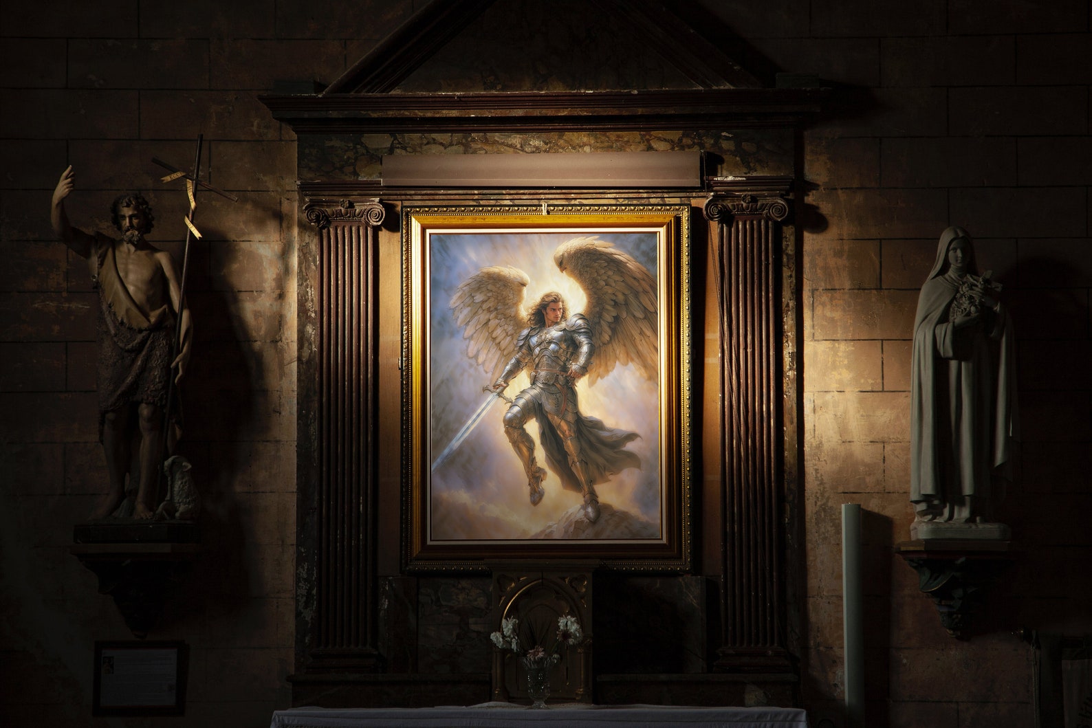 Iconic Radiance: Archangel Michael in Divine Splendor - Etsy