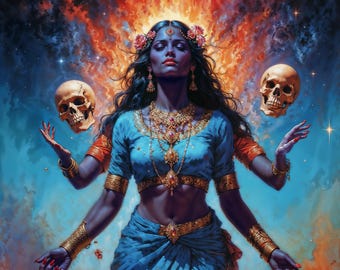 Gorgeous Archangel Ariel, Angel of Nature, Fantasy Illustration