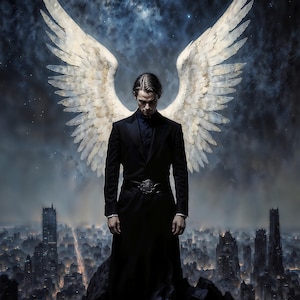 大天使ハニエル、天国の光の担い手、大天使ファンタジーイラスト、すぐ