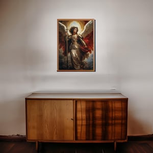 Archangel Uriel Illustration: Fantasy Home Decor (Digital Download)