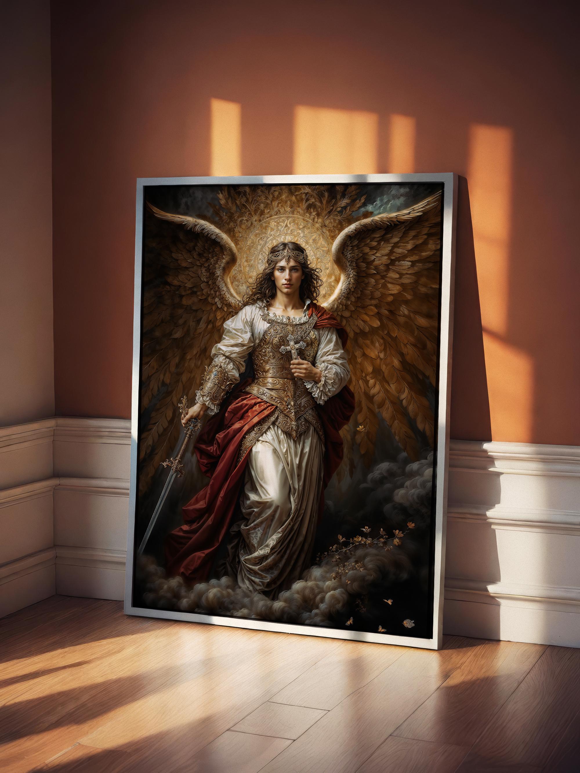 Archangel Michael, Fantasy Illustration, Digital Download - Etsy