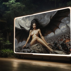Lilith&#39;s Embrace - Downloadable Artwork, Instant Download Printable Home Decor