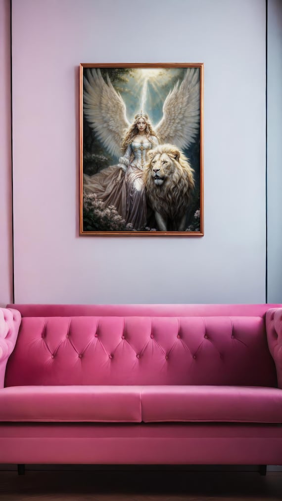 天界の大天使アリエル、ファンタジーイラスト、デジタルダウンロード