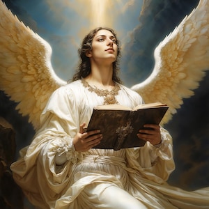 Archangel Uriel,  Fantasy Illustration,  Downloadable Artwork