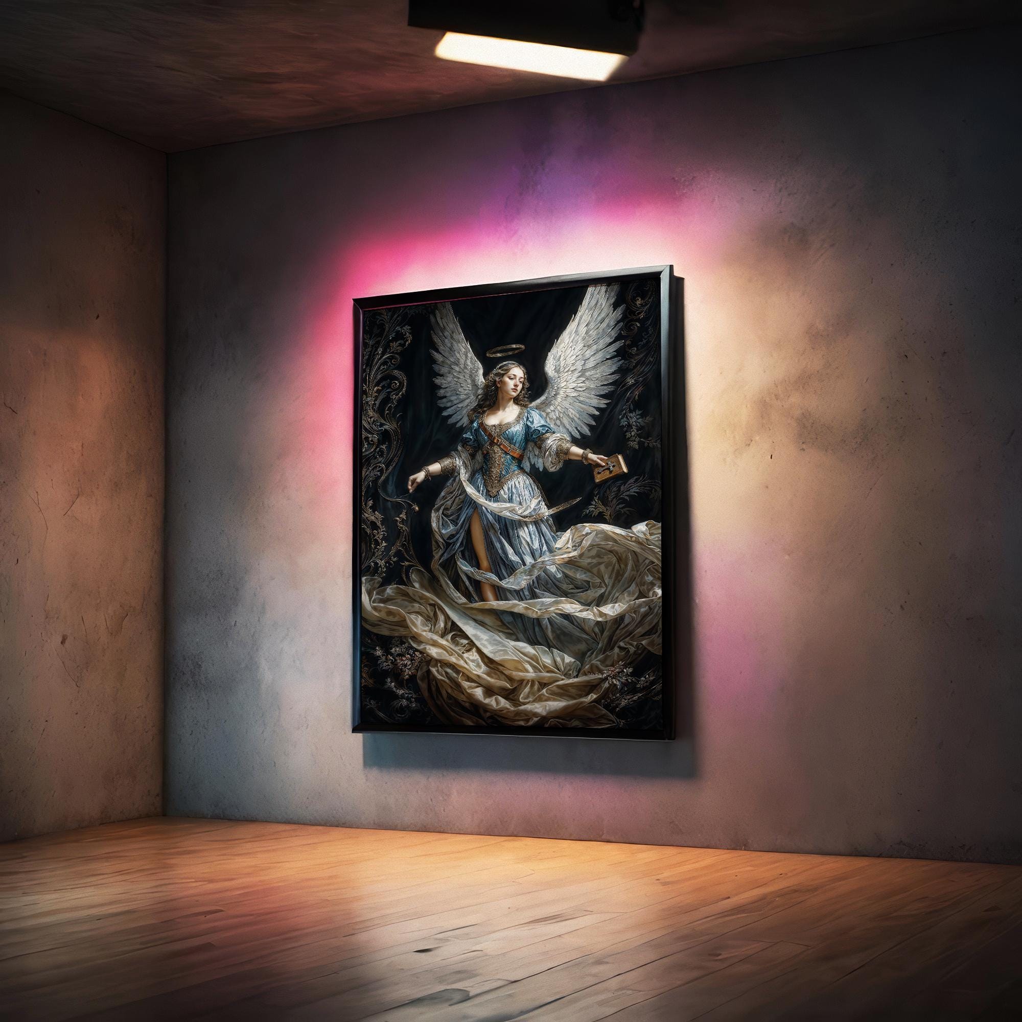 Archangel of Wisdom, Archangel Uriel, Fantasy Illustration