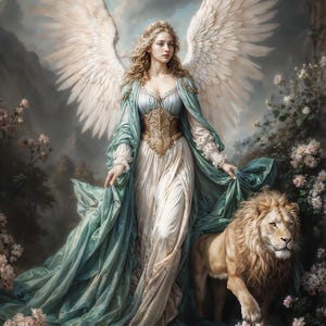 大天使ジョフィエル、ファンタジーイラスト、すぐにダウンロードできる