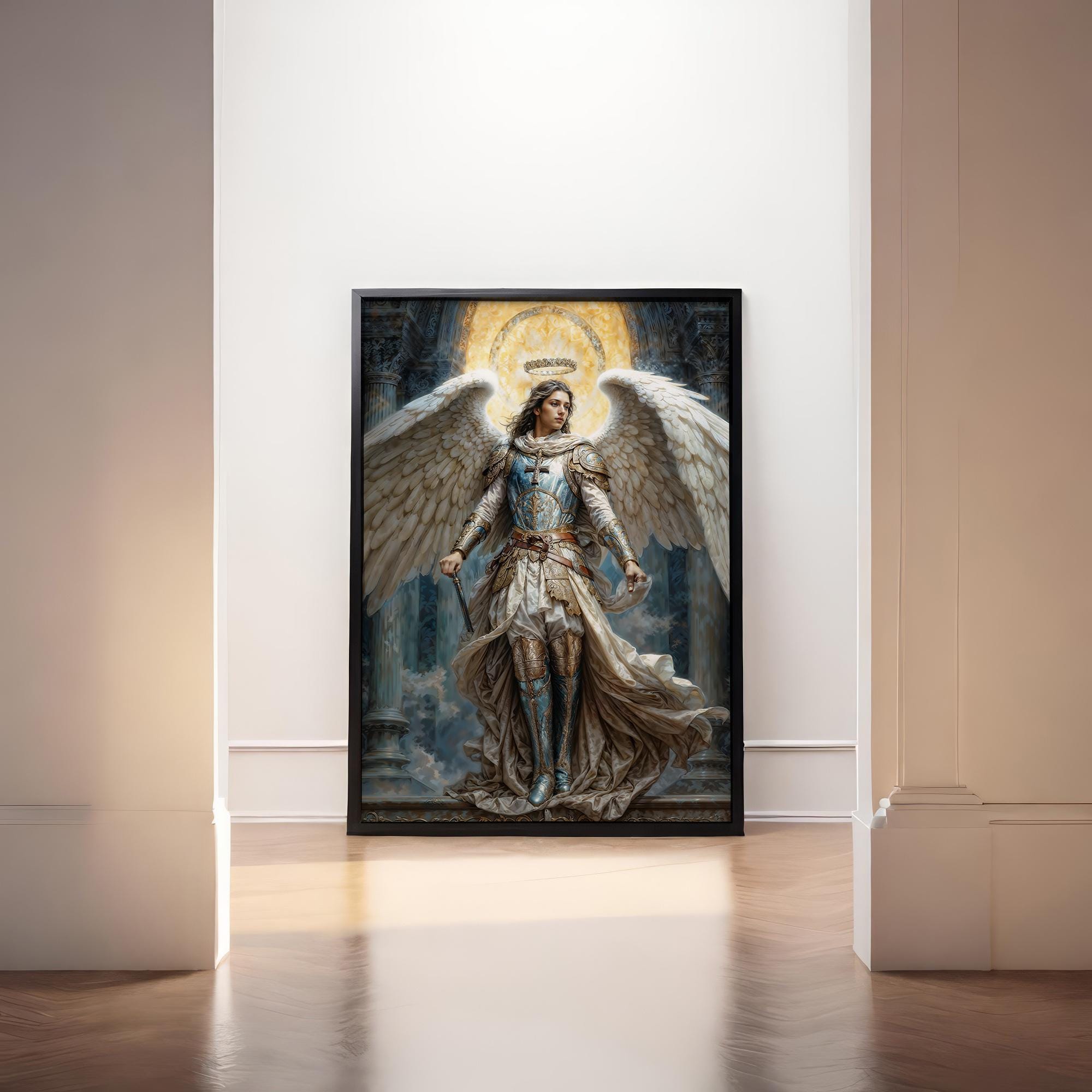 天界の大天使ガブリエル、ファンタジーイラスト - ダウンロード可能な