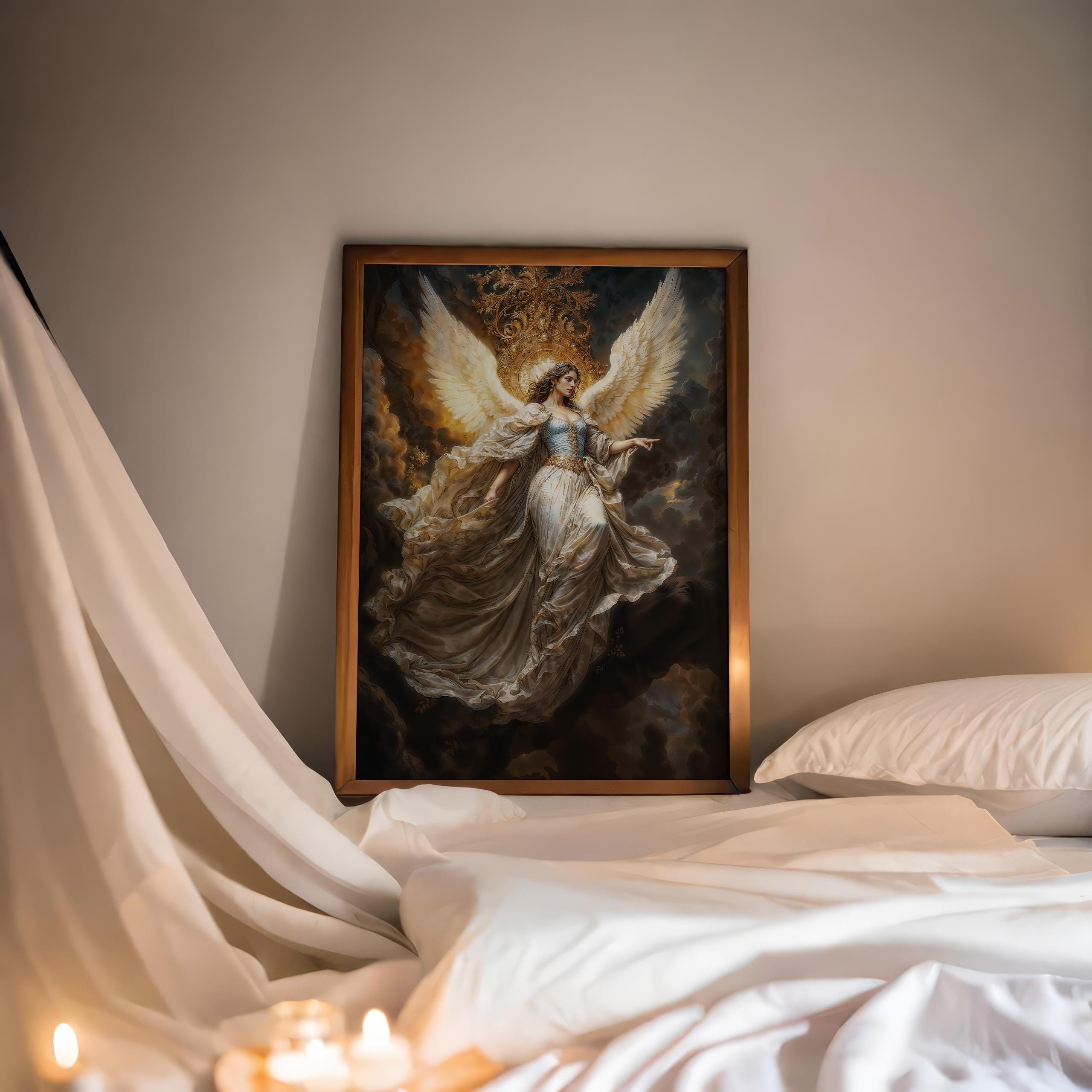 光り輝く大天使ジョフィエル「神の美」ファンタジーアートイラスト