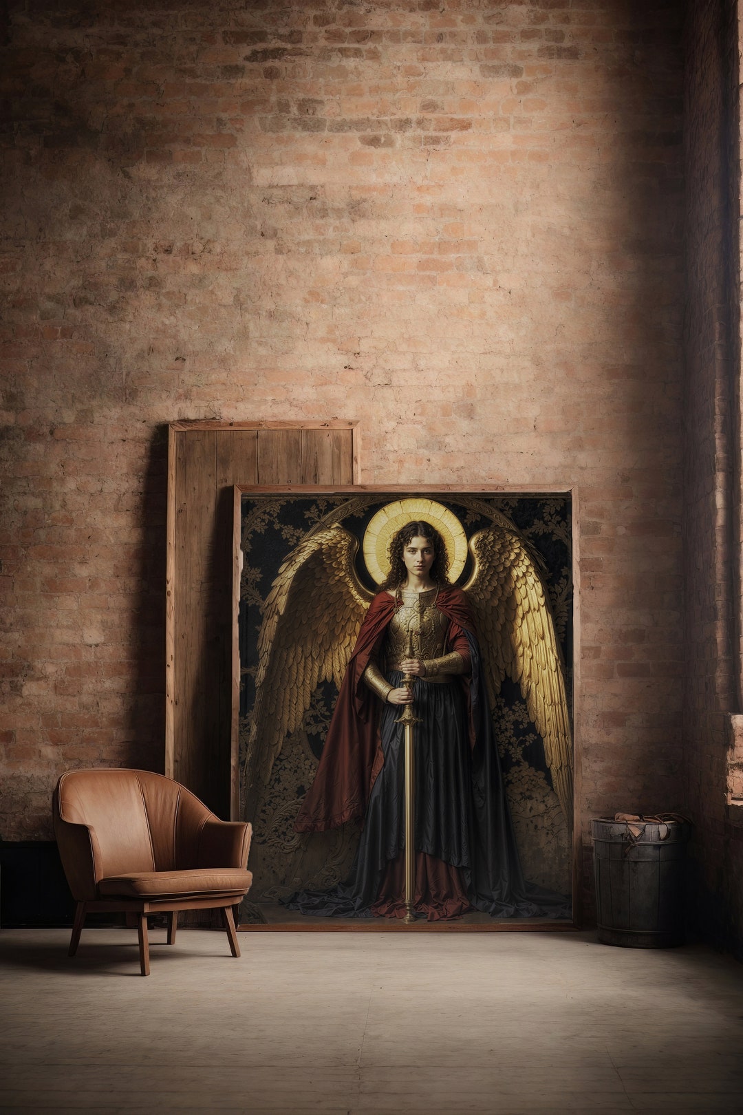 Iconic Radiance: Archangel Michael in Divine Splendor - Etsy